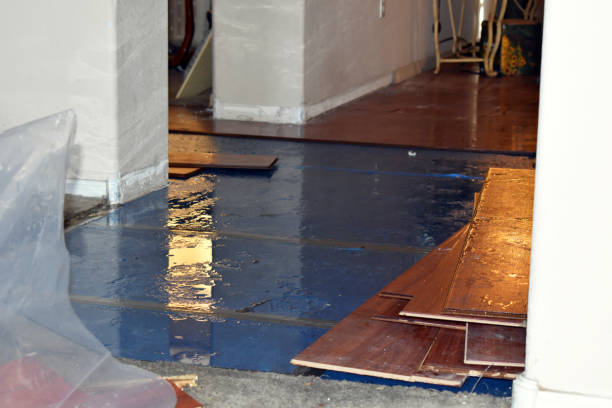 Professional Water Extraction technician working in Dime Box, TX